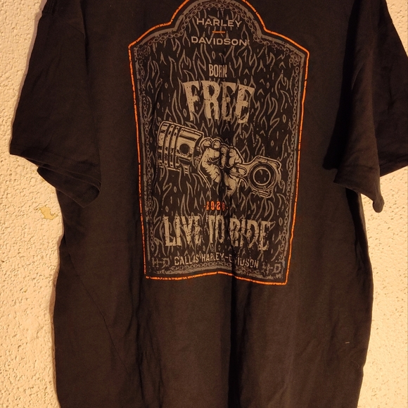 Men's sz XL Dallas Harley-Davison T-Shirt - Picture 1 of 4